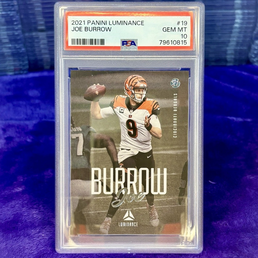 Joe Burrow 🐅 2021 Panini Luminance #19 💥 POP 1 - 💎 PSA 10